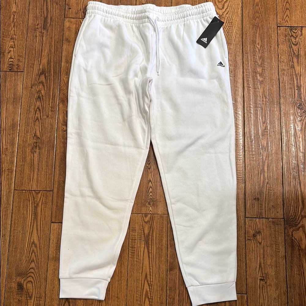 Adidas Men's White Sweatpants
